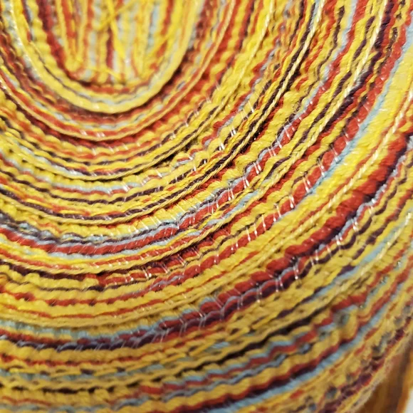 Yellow Woven Fedora Hat - Picture 3 of 7